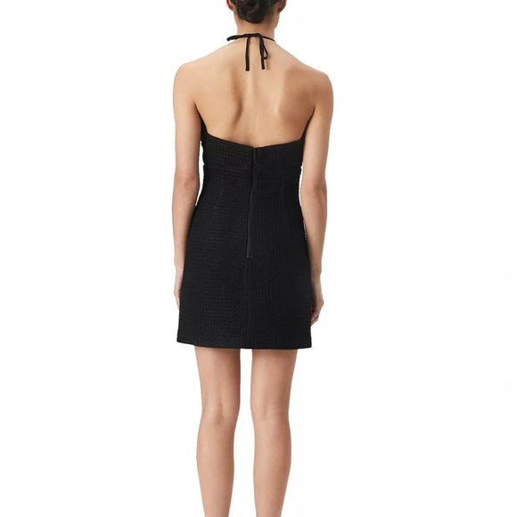 BARDOT Lexi Textured Cutout Halter Mini Dress - Picture 2 of 10